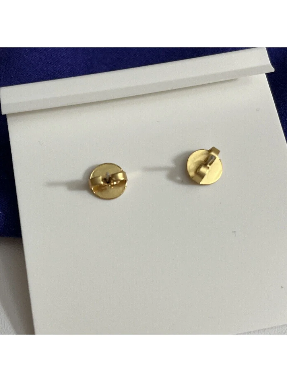 Tory Burch Earrings Gold Plated Dangle Drop Pearl Strawberry Double T Logo